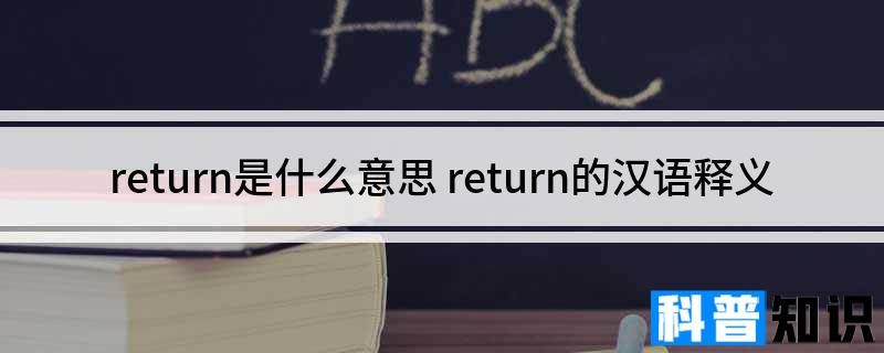 return是什么意思 return的汉语释义