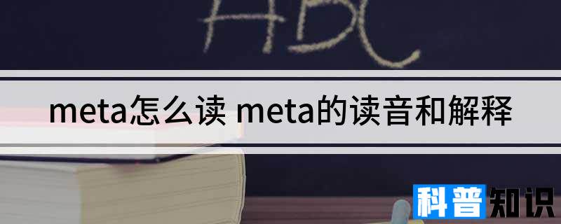 meta怎么读 meta的读音和解释