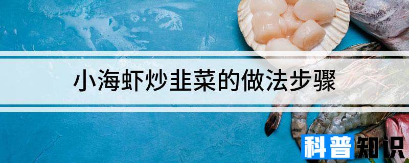 小海虾炒韭菜的做法步骤